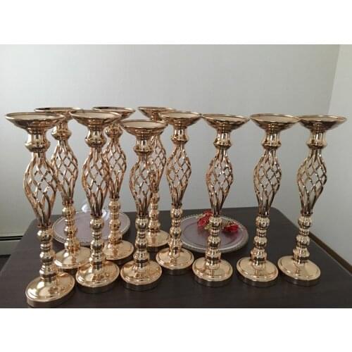 New style gold shape detachable metal stand frame wedding walkway pillars for event stage decoration senyu0756