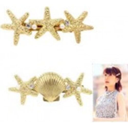 European and American trade jewelry manufacturers wholesale shells and starfish hairpin hair accessories