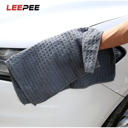 LEEPEE Super Absorbency Car Wash Towel Microfiber Cleaning Drying Cloth Tool Car Detailing Cleaning Car Accessories