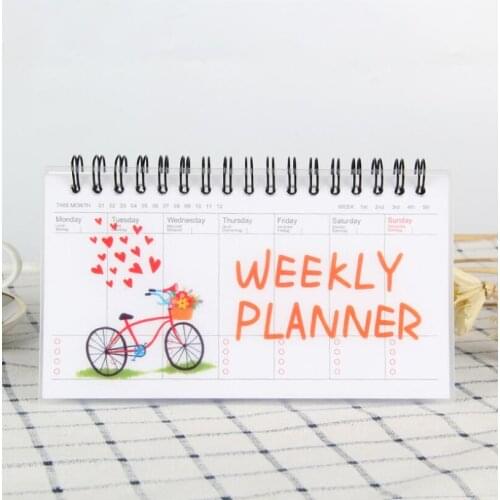 Notebook Portable Agenda A6 Diary Journal Weekly Monthly Planner School Supplies Stationary Organizer Schedule