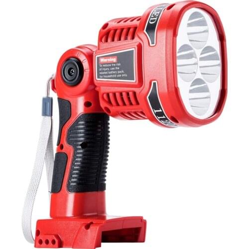 For Milwaukee M18 18V Li-Ion Battery Portable 12W LED Lamp Flashlight Outdoor Work Light High Quality LED Lighting Emergency