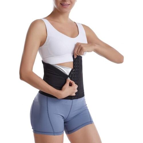 Yoga sauna waistband Adjustable heat capture Widely used sweat-absorbent buckle waist trimmer Suitable for female bodybuilding
