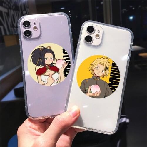 Anime My Hero Academia Phone Case Transparent for Iphone 11 12 Pro 8 7 6 Plus XS MAX XR SE2020 Deku Bakugou Boku No Hero Coque