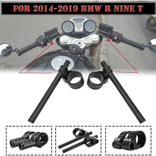 For BMW R NINE T Adjustable Handlebars CNC Racing Clip Ons Fork Clamp Handle Bars 2014 2015 2016 2017 2018 2019 R NINET R9T Part