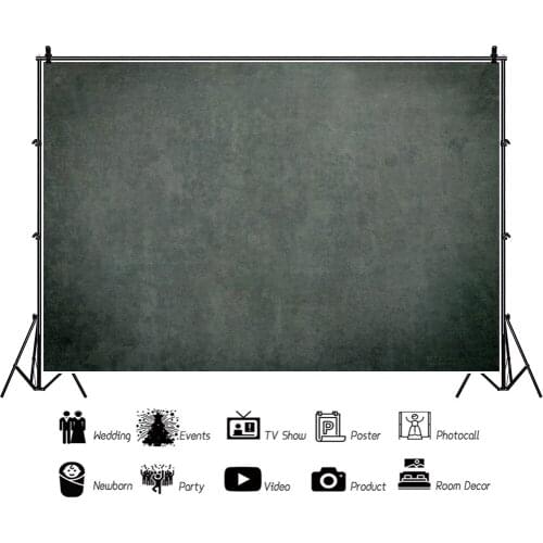 Solid Color Black Gray Light Children Backdrops Photography Kids Happy Birthday Party Photos Background for Shooting Decor