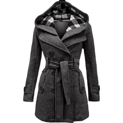 SWYIVY Women's Gray Coats