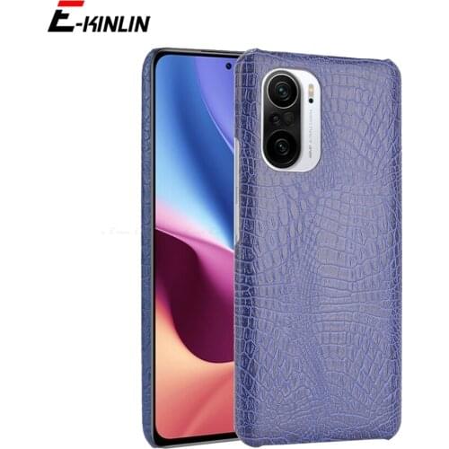 Snake Crocodile Leather For Poco X2 X3 NFC M2 F2 Pro Back Cover For Xiaomi Pocophone F1 Hard Plastic Protective Phone Case