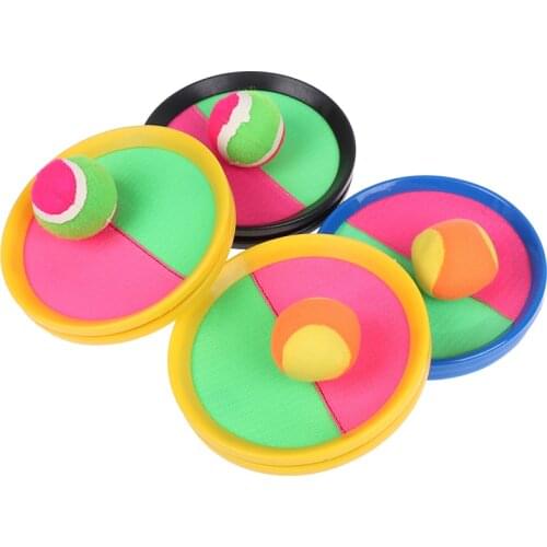 1Set Kids Sucker Sticky Ball Toy Outdoor Sports Catch Ball Game Throw And Catch