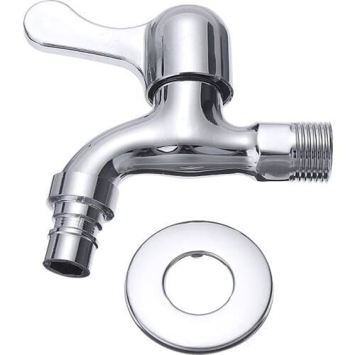 1pc Washing Machine Mop Pool Faucet 4 Points Single Cold Water Nozzle Fast Open Replacement Outdoor Garden Faucet