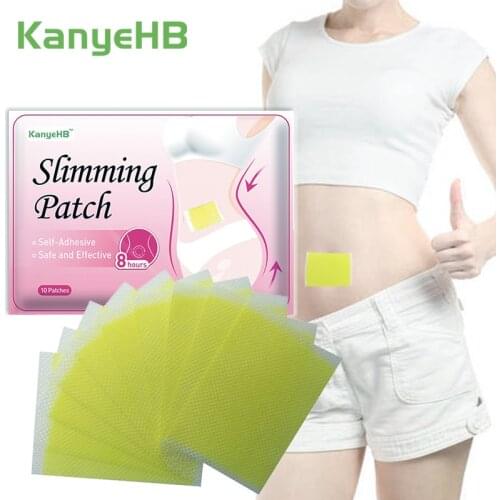 10pcs New Arrival Slimming Navel Sticker Slim Patch Lose Weight Body Burning Fat Patch Potent Fat Burning Slimming Plaster W003