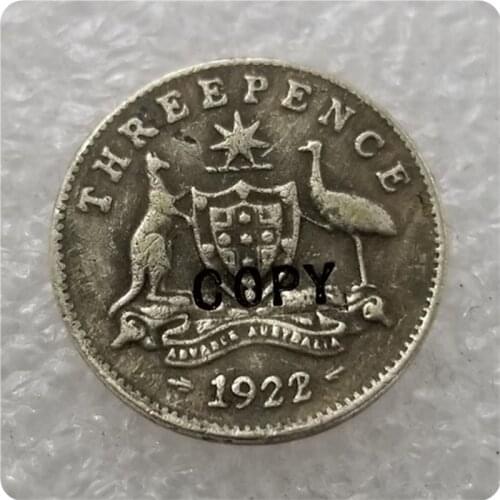 1922/1 Australian Threepence copy coin