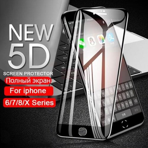 2pcs 5d for iPhone 6 7 8 plus protective glass aphone x xs max xr screenprotector i phone 7plus 8plus 6plus full cover aifion