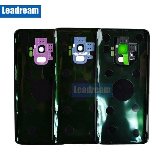 50PCS Back Battery Door Housing Cover Rear Glass with Camera Lens Adhesive for Samsung Galaxy S9 Plus G960 G965 Free DHL