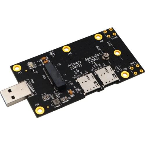 NGFF(M.2) to USB 3.0 Adapter with Dual NANO SIM Card Slot for 3G4G5G Module