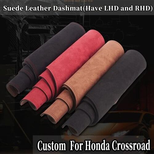 Accessories Car-styling Suede Leather Dashmat Dashboard Cover Dash Mat Carpet Custom For Honda Crossroad G2 2007 2008 2009 2010
