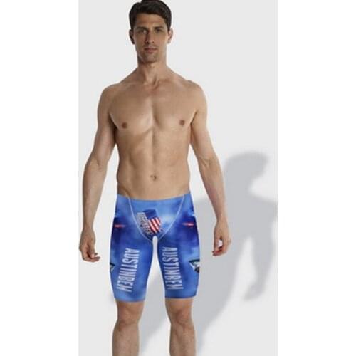 AUSTINBEM breathable men swim trunks professional swimwear men fitness exercise swimsuit men swimwear shorts boxers