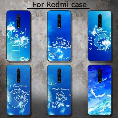 Art blue sky and white clouds Phone Cases for RedMi 5 5plus 6 Pro 6A S2 4X GO 7A 8A 7 8 9 K20 case