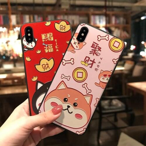 3D Embossed Phone Case For Xiaomi Redmi POCO X2 F2 Pro Note 7 8 9 Pro 8T 7A 8A 10 9 8 Lite 9T 9Tpro Soft Cute Matte Phone Cases