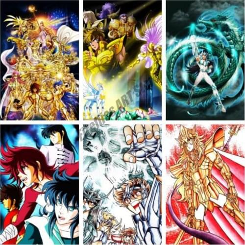Canvas Painting Saint Seiya Classic Anime Wall Art Posters and Prints Wall Decor Home Decoration Pictures Living Room Decor
