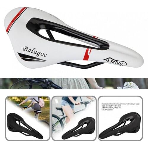 Wear-resistant Faux Leather Ergonomic Faux Leather Bike Saddle for Bicycle