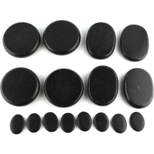 16 pcs Energy Massage Stones Massage lava Natural Energy Massage Set Hot Spa Rock Basalt Body Beauty Guasha Health Care Stone