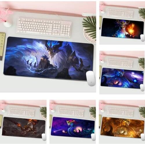 Aurelion Sol Keyboards Mat Rubber Gaming mousepad Desk Mat XL Large Gamer Keyboard PC Desk Mat Computer Tablet Mouse Pad