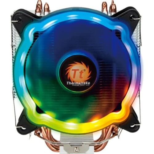 CPU Cooler Cooling Fan Silent 12V RGB LED Lighting Effect PC Computer Heatsink Radiator for Inter LGA 1366 115X