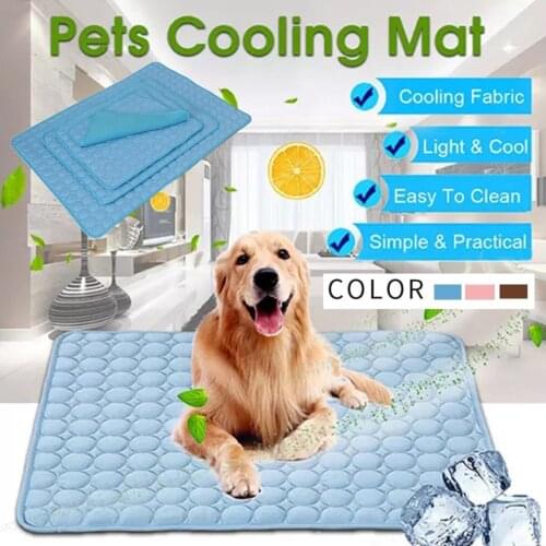 Pet Cooling Mats Summer Ice Soft Blanket Pet Dog Cat Bed Pad Sofa Cushion Portable Tour Camping Yoga Sleeping Pet Accessories