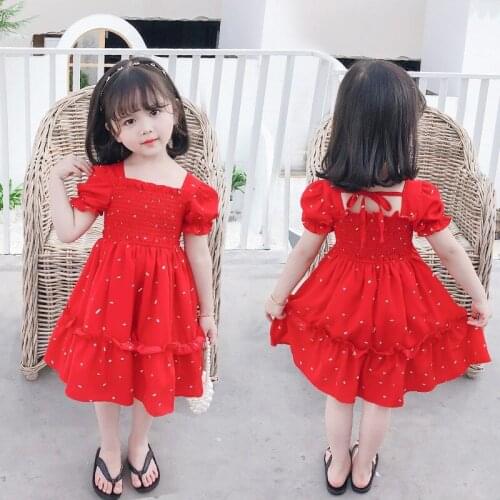 Summer children skirts wholesale small and medium-sized childrens girls' skirts, red polka dot princess skirts clothing girls