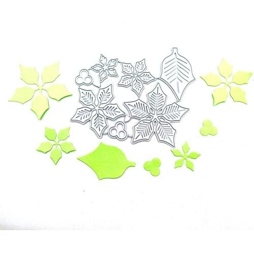 Julyarts Flowers And Plants Metal Cutting Dies Scrapbooking Dies Metal Carbon Steel Silver DIY Scrapbook Paper Album Embossing