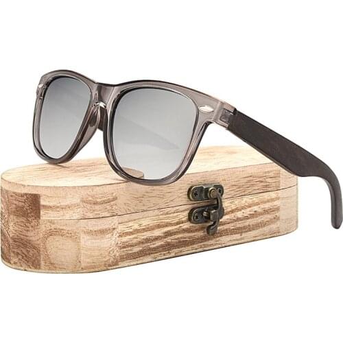 Ablibi Mens Clear Polarized Wooden Sunglass UV400 Lenses Womens Retro Wood Shades Mens Sunglasses Polarized for Driving Fishing