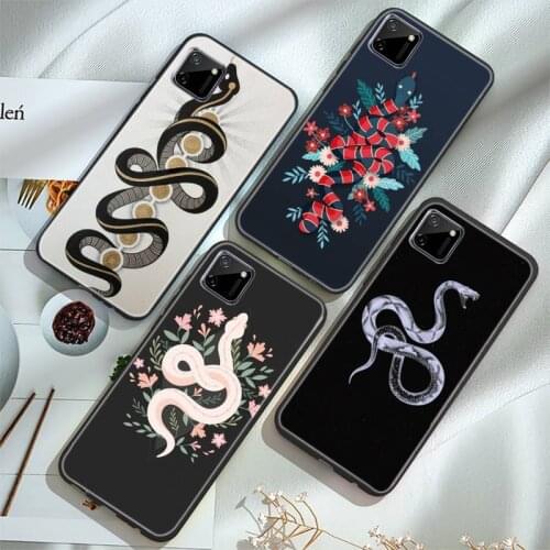 Flower Snake Painting Soft Cover Phone Case For Oppo Reno2 Z 2Z A1k 3s 71 83 Realme5 XT R9S Plus 15 17 Pro F11 11pro
