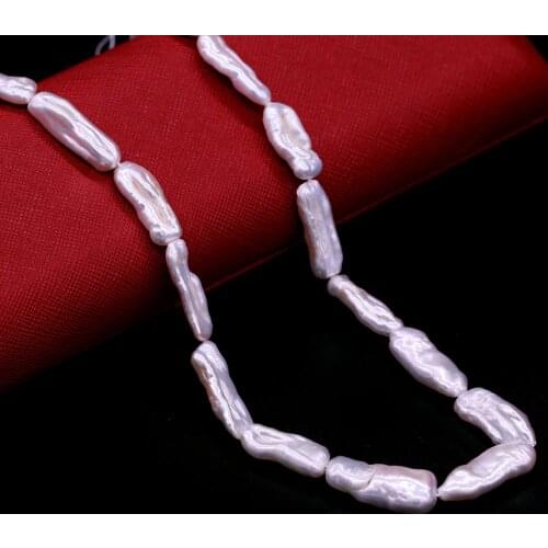 Natural Freshwater Pearl Rectangle Loose Beads For Jewelry Making DIY Necklace Bracelet Earring Handiwork Sewing Craft Accessory