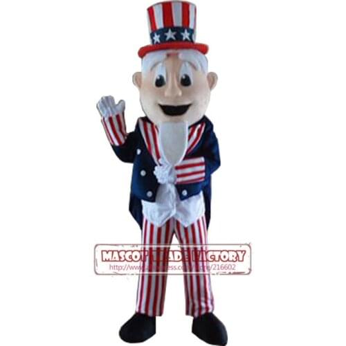NEW high quality Lovely Uncle Sam Costume Adult Uncle Sam Mascot Costume