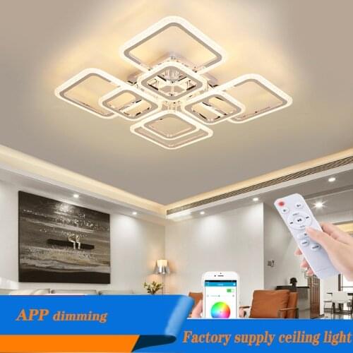Modern living room bedroom APP remote control dimming ceiling lamp home lighting LED chandelier new products in 2021