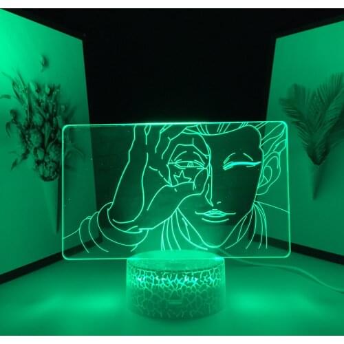 Hunter X Hunter Hisoka Color Changing Atmosphere for Kids Bedroom Decor Light Child Night Light Gift 3D LED Lamp Anime Dropship
