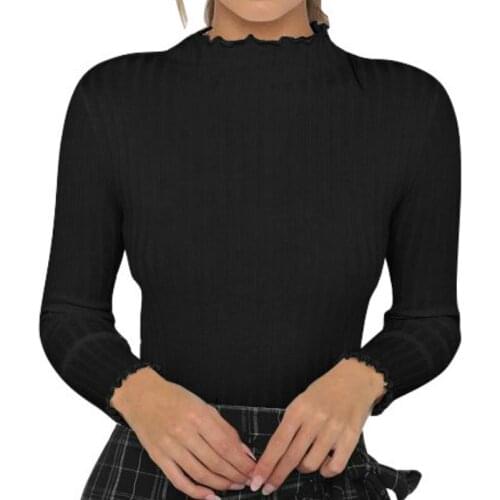 Turtleneck Sweater Women Fashion 2021 Autumn Winter Black Tops Women Knitted Pullovers Long Sleeve Jumper Pull Femme Clothing