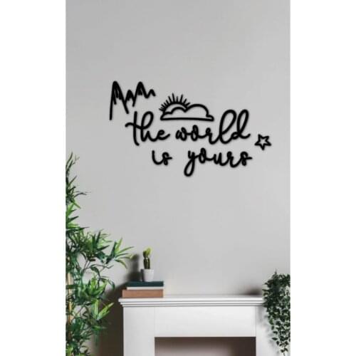 The World Is Yours Decorative Wall Lettering Ornament