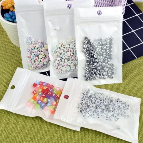 100pcs/Lot Clear Slime Filler Colorful Letter Square Dice Round Perforation Decoration For DIY Slime Supplies Lizun Toy Kid