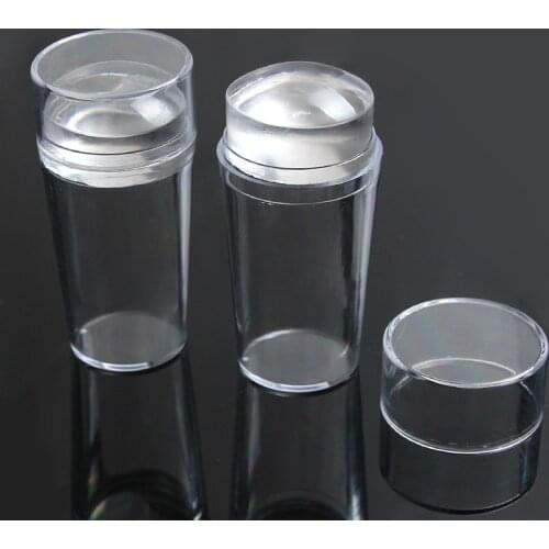Nail Art Stamper + Scraper Crystal Clear Stamper Nail Art Stamping Tool Nail Art Accessory Manicure pedicure Transparent Jelly