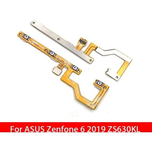 2pcs/lot Power on/off Volume Key Button Flex Cable Ribbon For ASUS ZenFone 6 2019 ZS630KL
