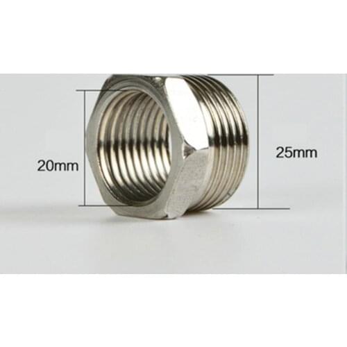 3/4" BSP Male Turn 1/2" BSP Female201 Stainless Steel Pipe Fitting Hex Bushing Fitting Coupler