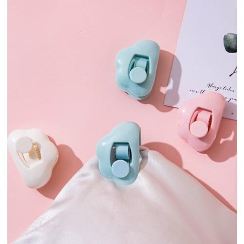 4 Pcs/Set Bed Duvet Fastener Home Holder Comforter Cover Clips Gripper Blankets Fastener Clip Plastic Durable Non-Slip Clamp