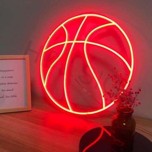 Custom Led Cool Light 12V basketball Acrylic Neon Sign Home Room Decoration Ins Party Wedding