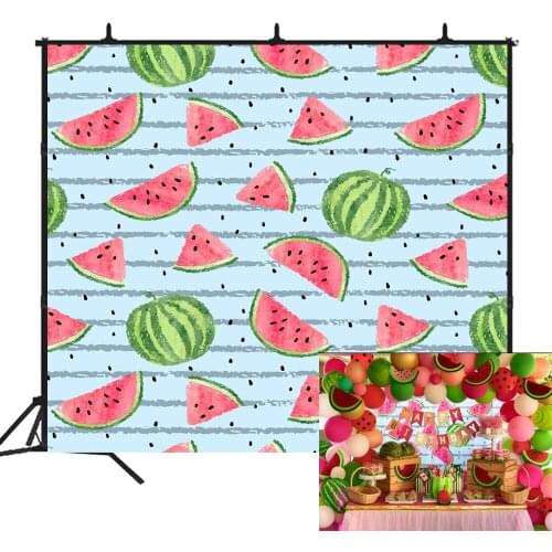 BEIPOTO Watermelon birthday party banner decoration backdrop photo background baby shower newborn photography props photo booth