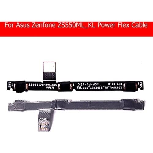 100% Genuine Power & Volume button Flex cable For Asus Zenfone 3 Deluxe ZS550KL ZS550ML Sidekey_FPC cell phone parts accessory