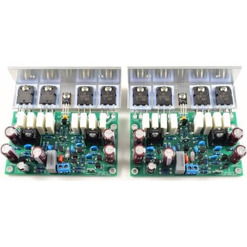 2 pcs HI-END L20 VER 10 Stereo Power Amplifier Finished Board 200W 8R With Angle Aluminum