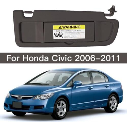 Car Right Sun Visor Ivory Gray Decorative Abs Board For Honda Civic 06-11 Automobile Interior Replacement Accessories 43x15x1cm
