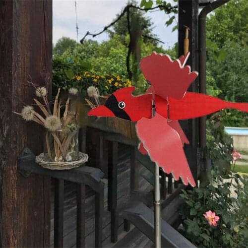 Windmill Garden Farm Decor Courtyard Plug Pottery Rostalgie Chicken Bird Animal Figure Backyard Statue Spinner Resin