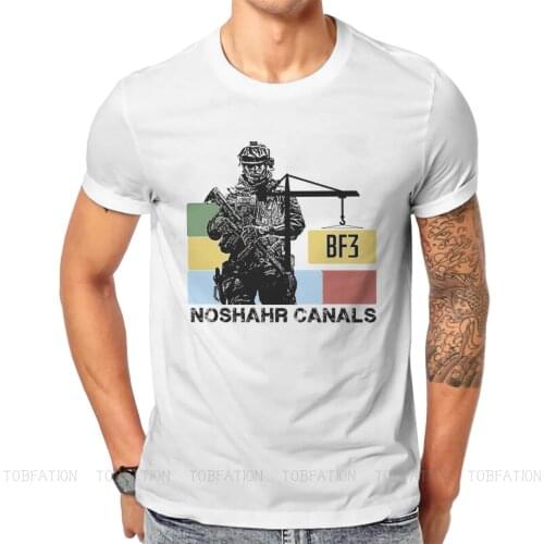 BF3 Fashion TShirts Battlefield FPS Game Men Graphic Pure Cotton Streetwear T Shirt Round Neck Big Size